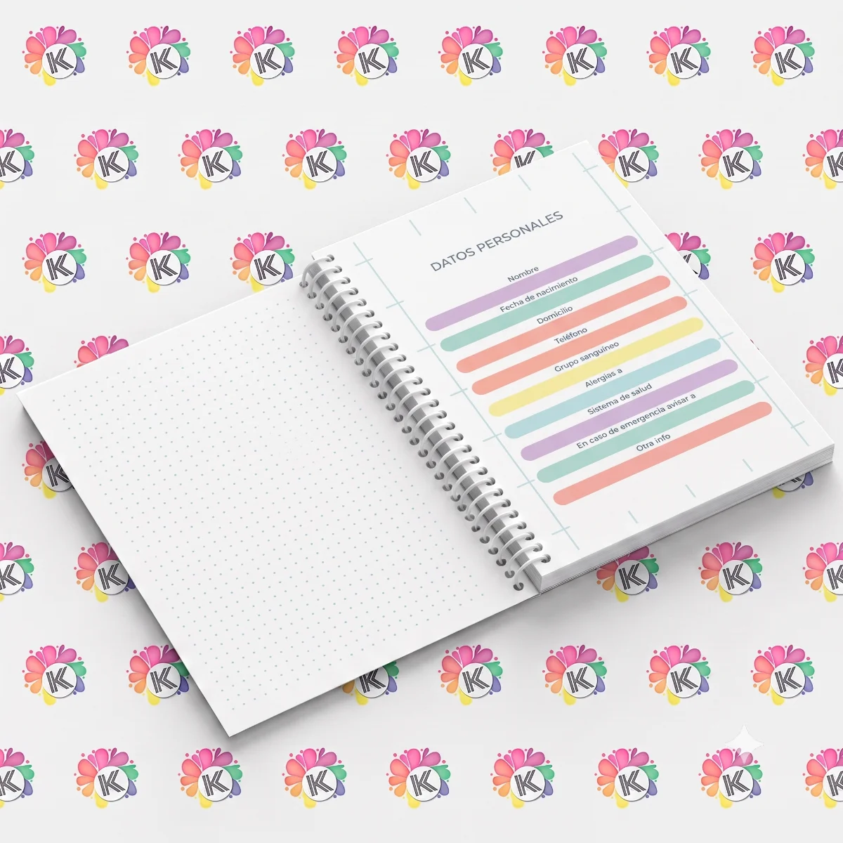 Agenda Colores sublimable miniatura 3
