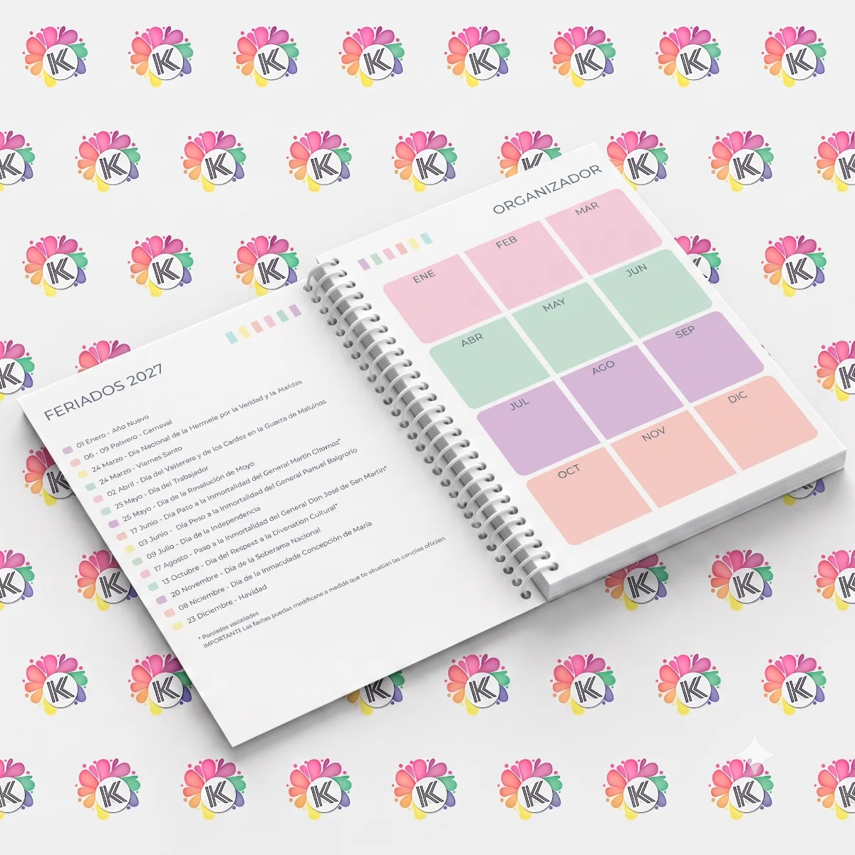 Agenda Colores sublimable miniatura 5