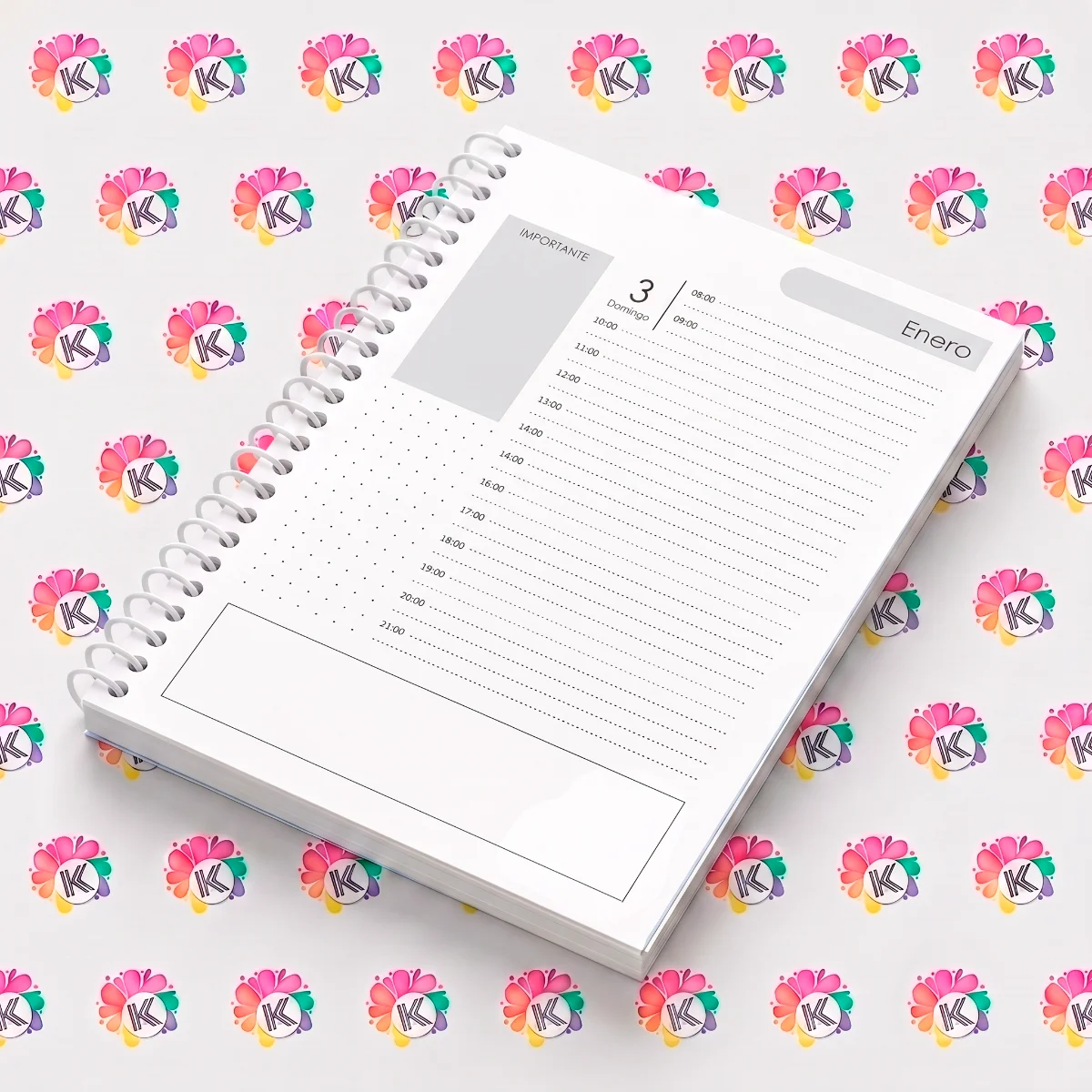 agenda un dia a la vista sublimable miniatura 2