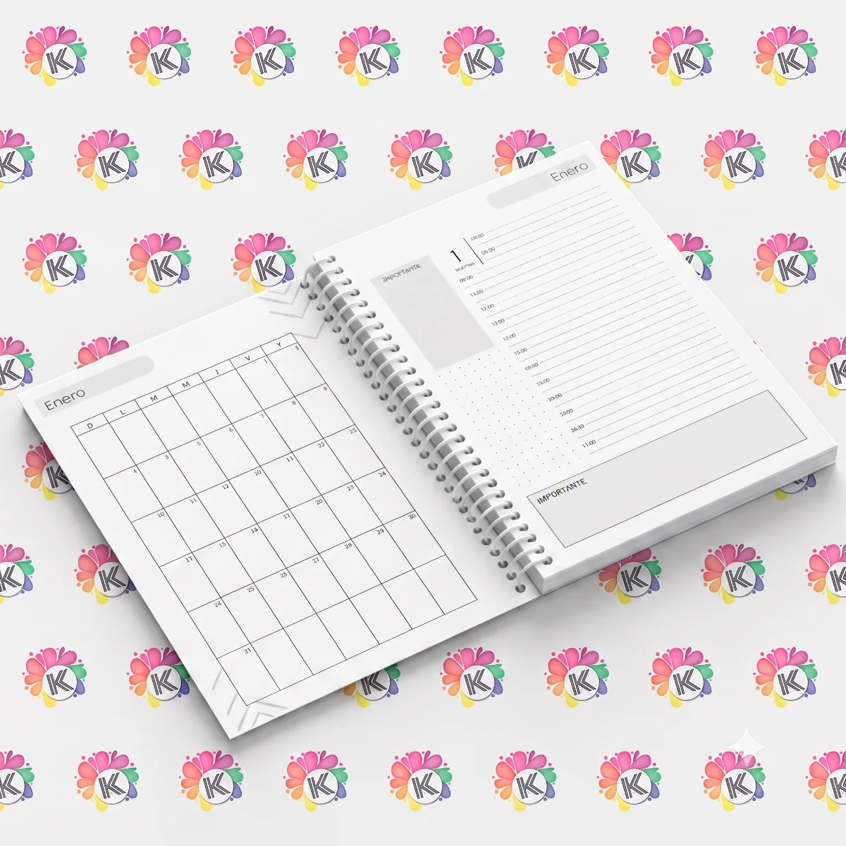 agenda un dia a la vista sublimable miniatura 3