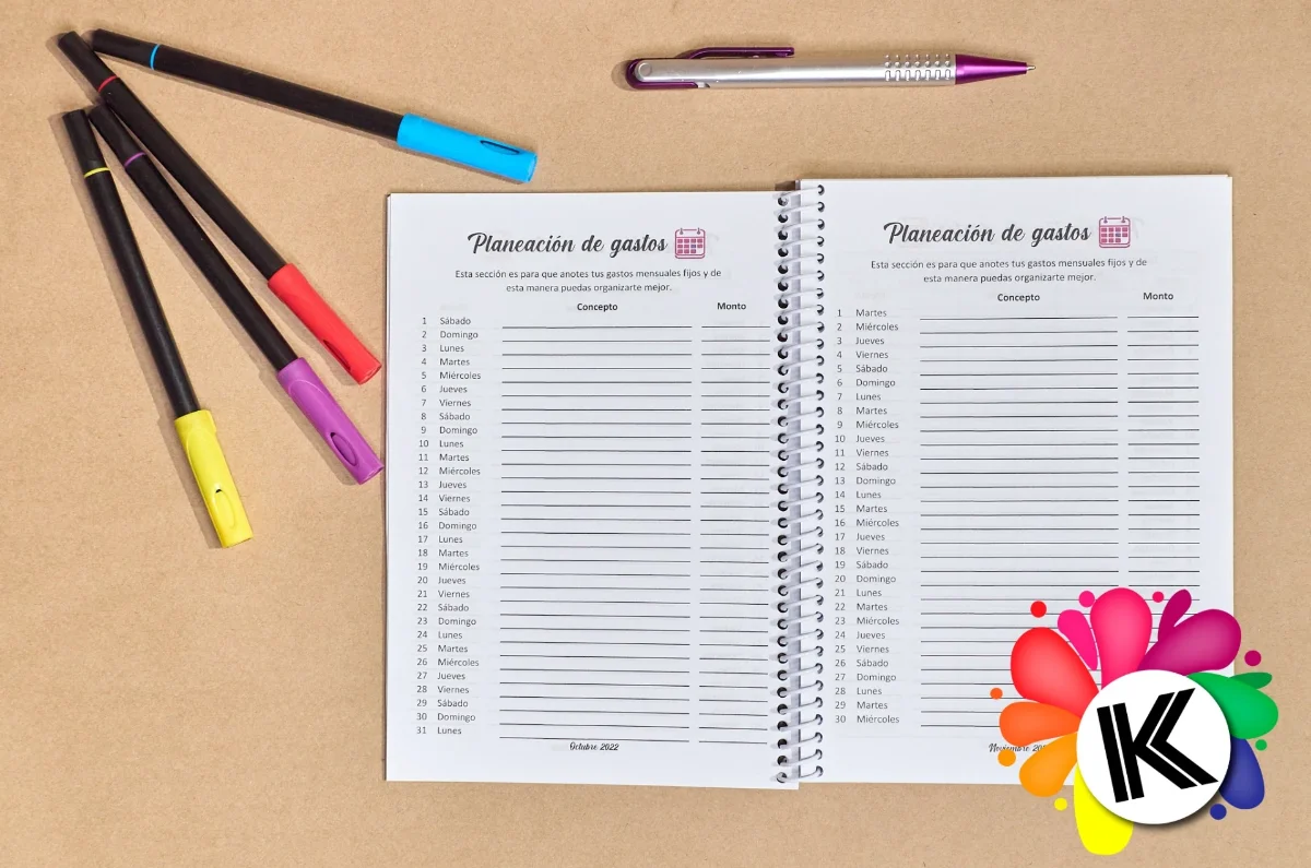 Planner control de gastos sublimable miniatura 2