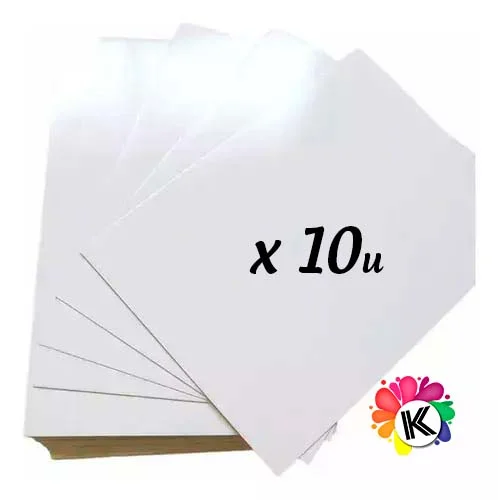 Cartulina Sublimable x10 - Tapa 350g e Insumo Sublimable Kamaluso Uruguay (Foto 1)